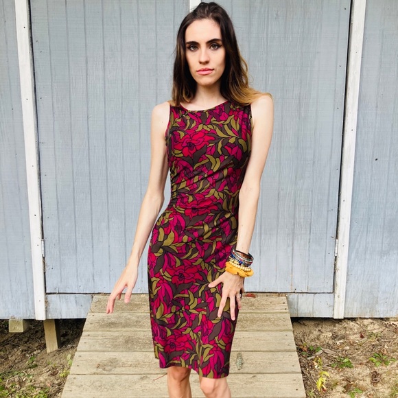 Diane Von Furstenberg Dresses & Skirts - Diane Von Furstenberg Rose Print Silk Dress